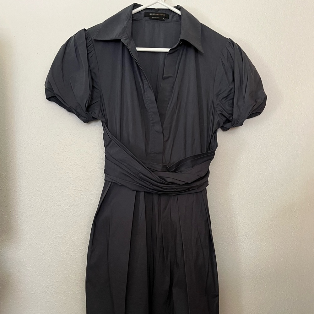 BCBGMaxAzria Charcoal Midi Dress